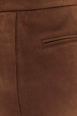 Sally Faux Suede Short - Milk Chocolate