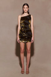 Ayana Cross Back Mini Dress - Velvet Burnout