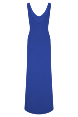 Ari Tape Yarn Knit Maxi Dress - Cobalt Blue