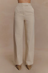 Rayne Wide Leg Denim Jeans - Stone Wash