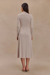 Anders Peached Jersey Midi Dress - Taupe