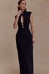 Michelle Cut Out Maxi Dress - Black