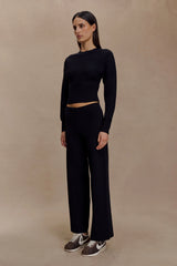 Ciaralee Cinched Waist Jumper - Black