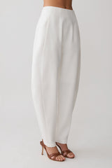 Oriana Linen Oversize Pants - White