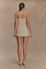 Fallon Denim Micro Mini Skort - Stone Wash
