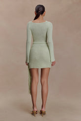 Terrymae Crochet Mini Skirt - Pastel Green