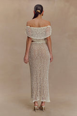 Cordelia Off Shoulder Knit Top - Ivory