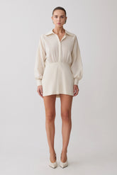 Ivy Oversize Shirt Mini Dress - Stripe