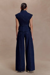Beatrix High Rise Denim Jeans - Indigo Blue