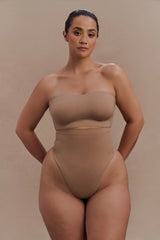 Saria High Waist Shapewear Briefs - Latte