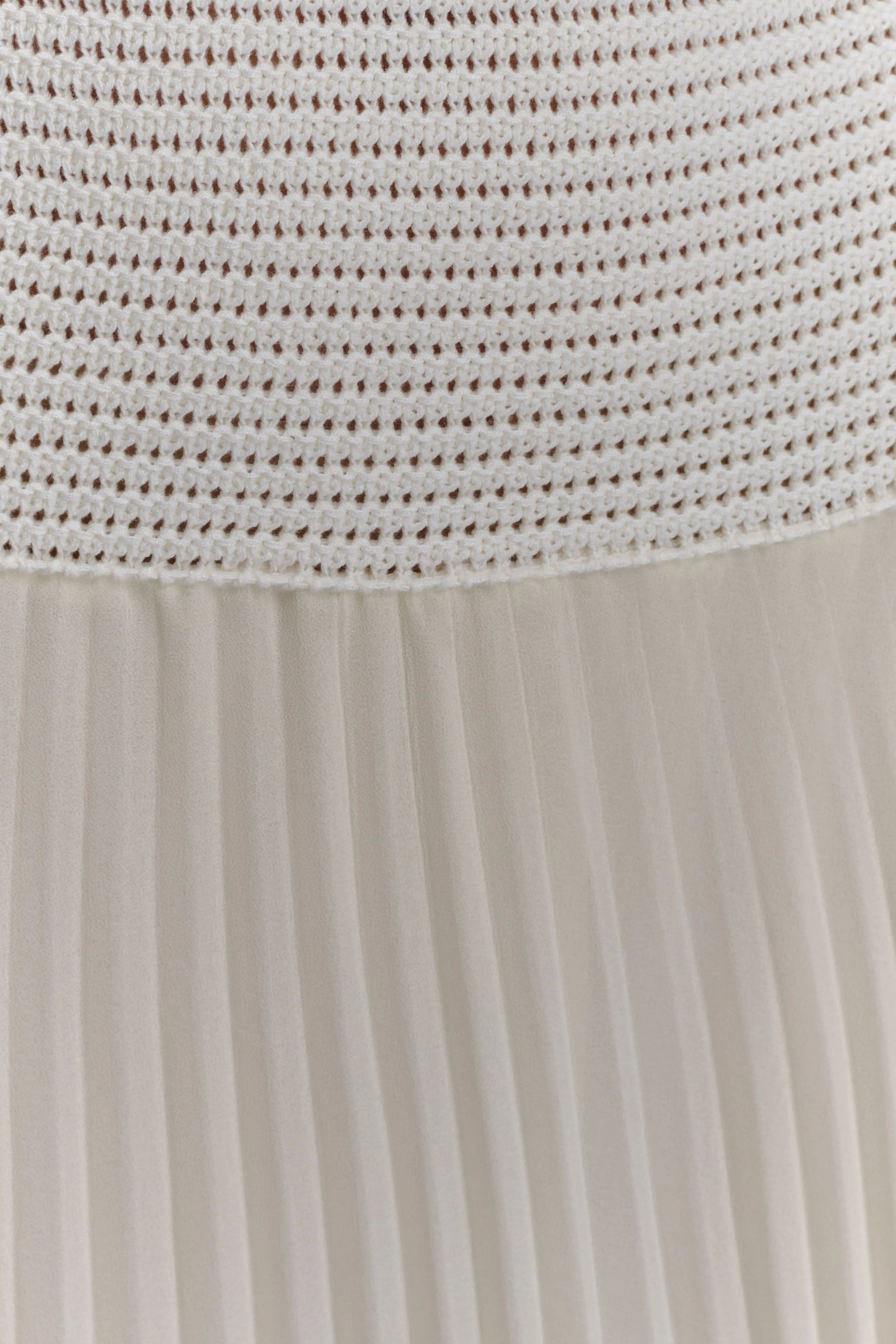 Catherine Crochet Pearl Maxi Dress - White