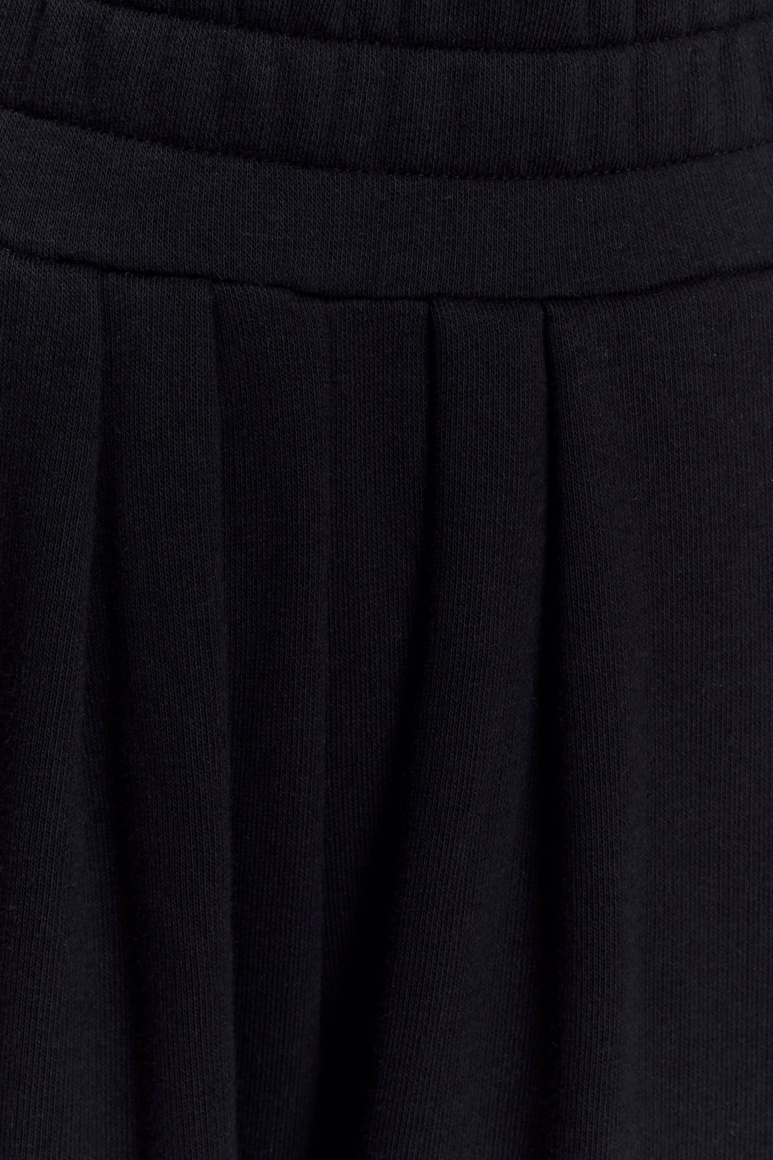 Aspen Gathered Wide Leg Jogger - Black