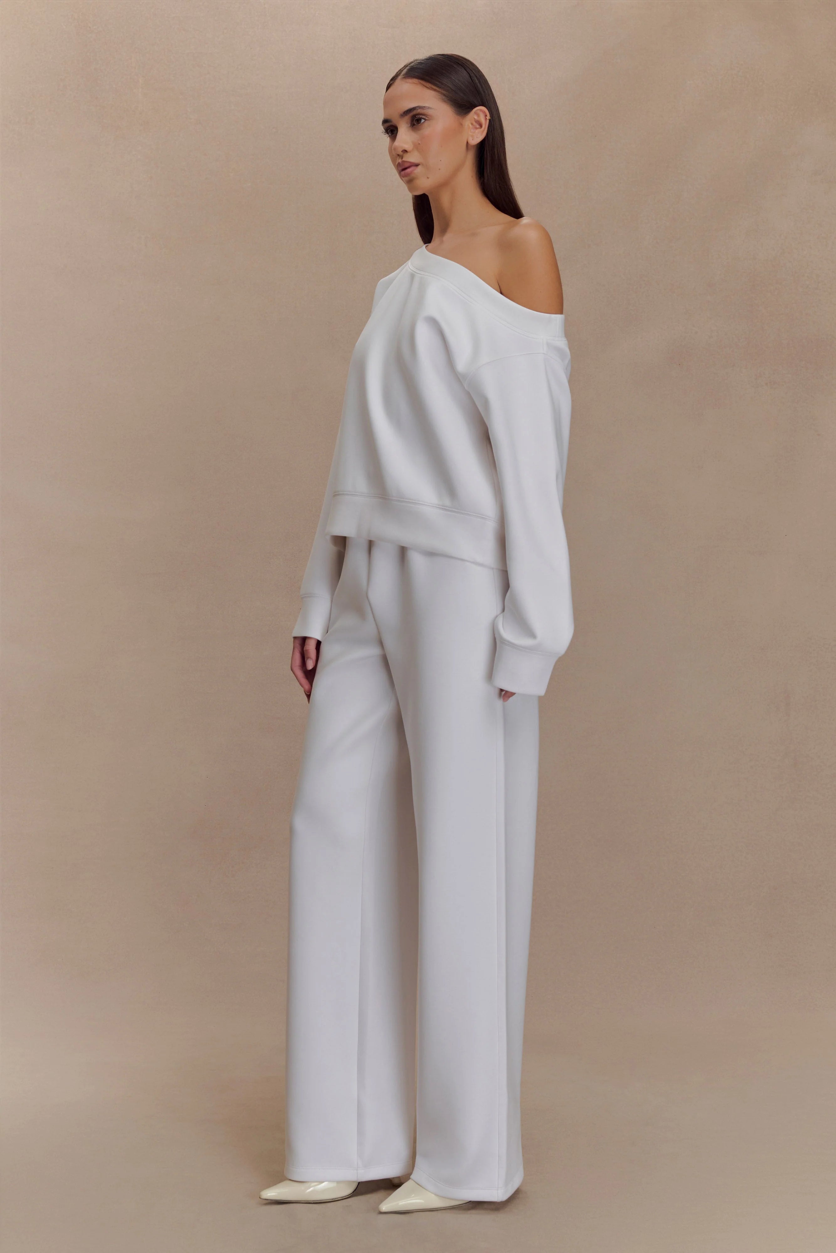August Straight Leg Jogger - Ivory