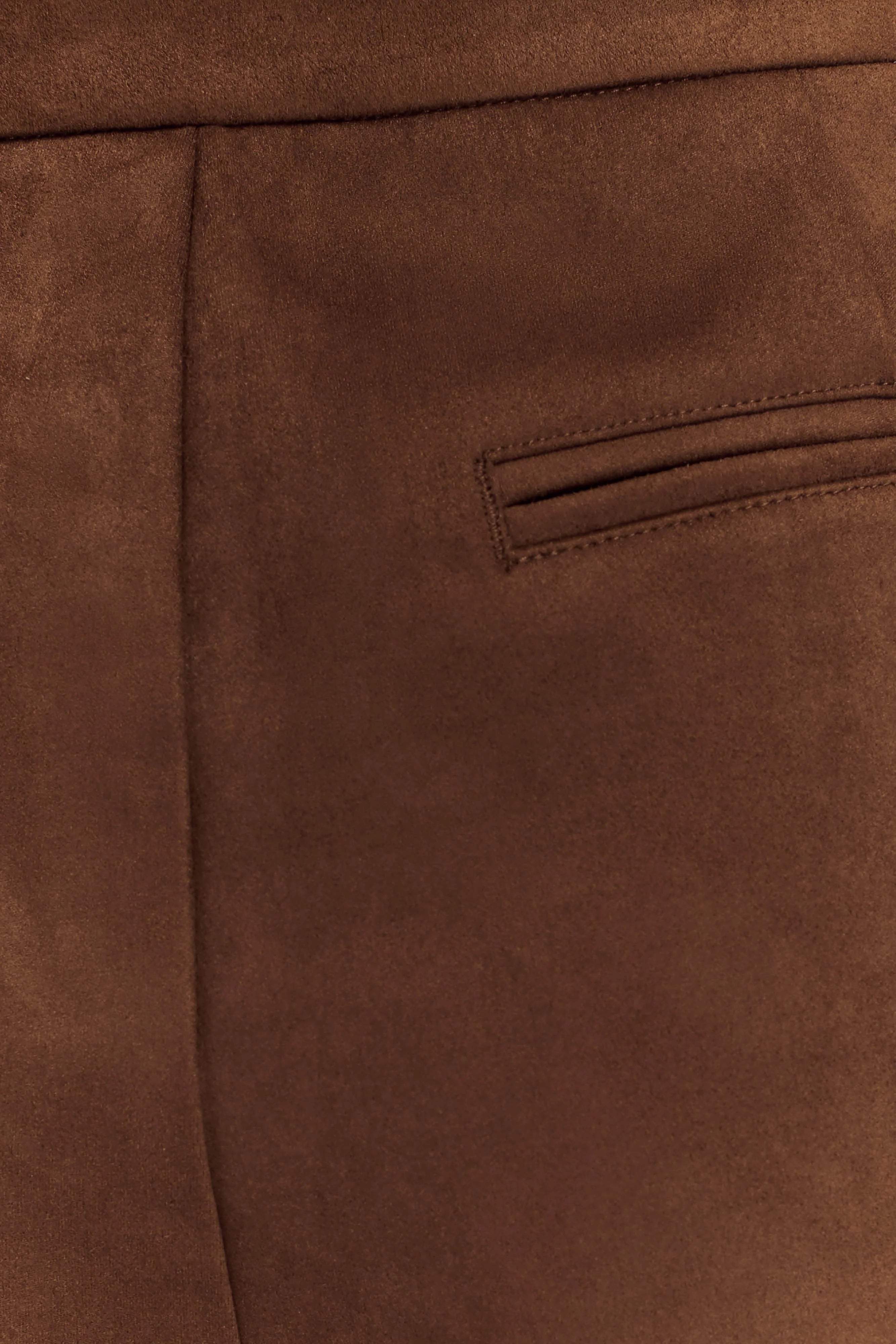 Sally Faux Suede Short - Milk Chocolate