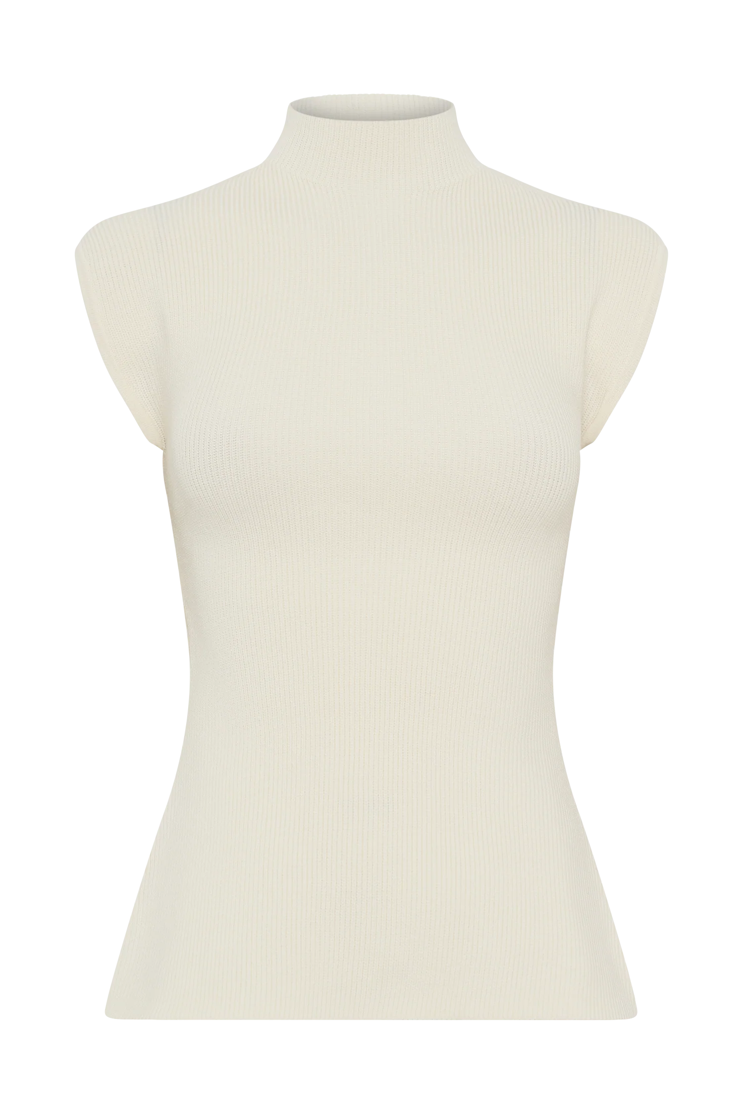 Maxine Knit Open Back Top - Ivory