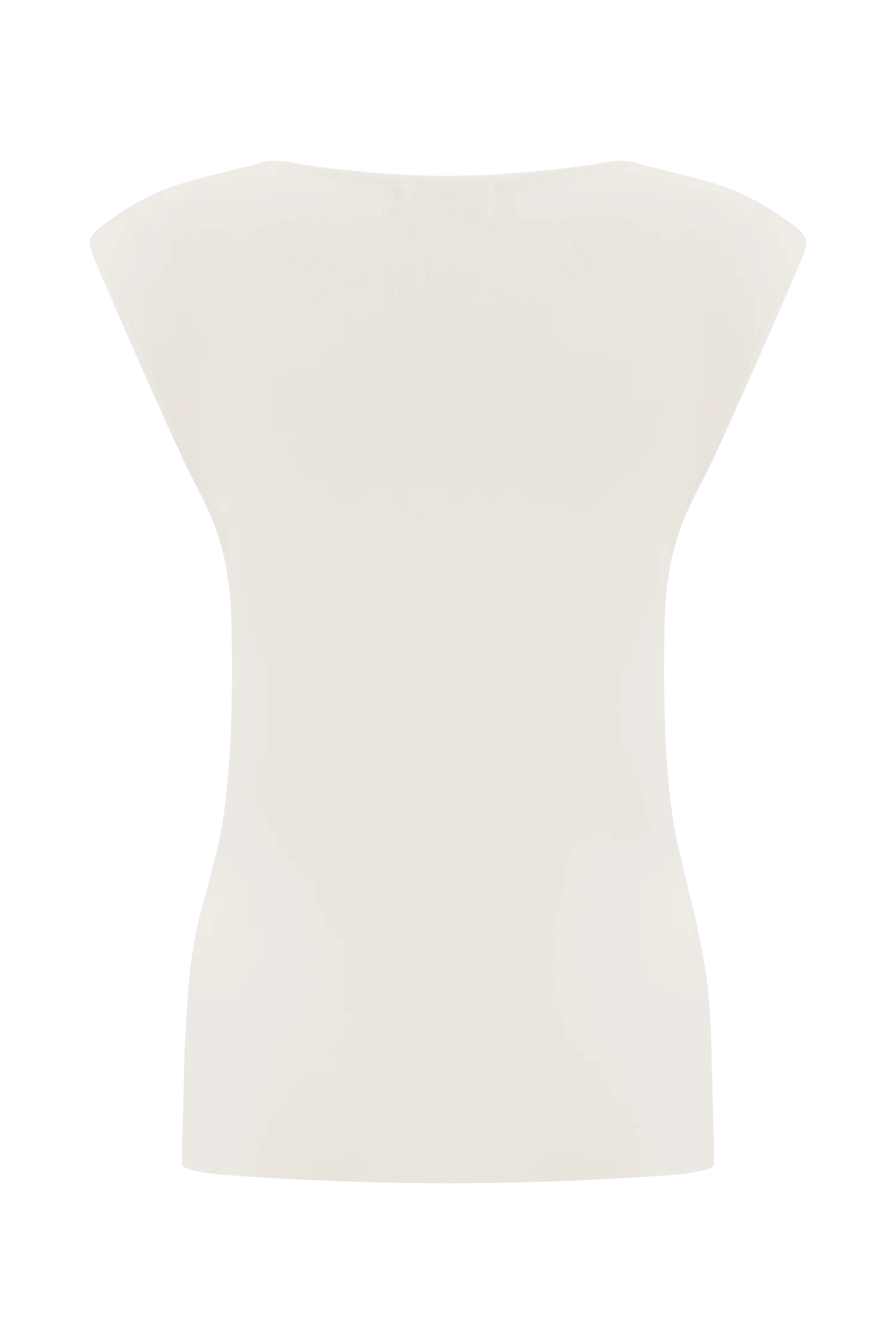 Francisca Cowl Neck Knit Top - White