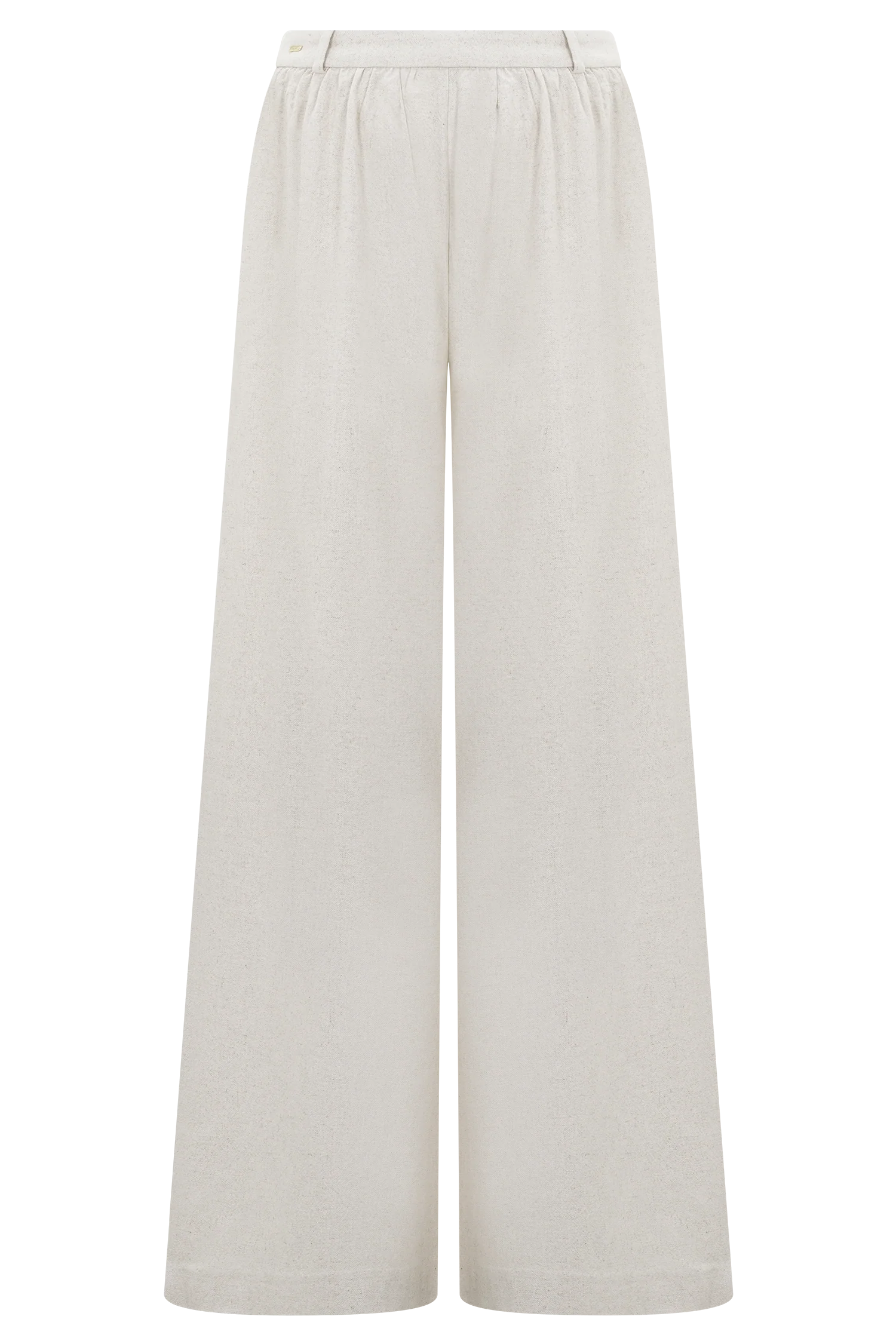 Gabby Straight Leg Linen Pants - Natural