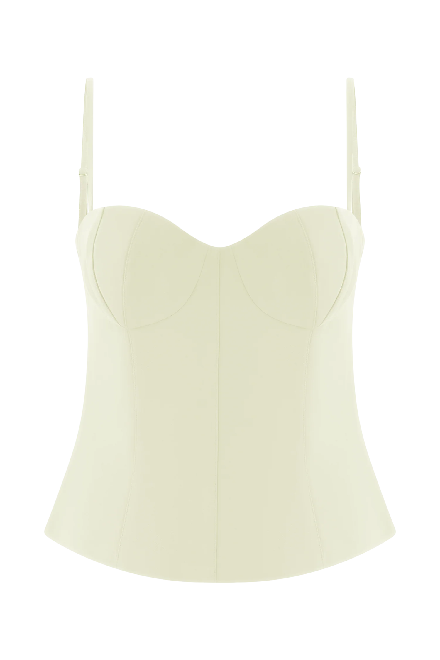 Jaime Spaghetti Strap Suiting Top - Ivory