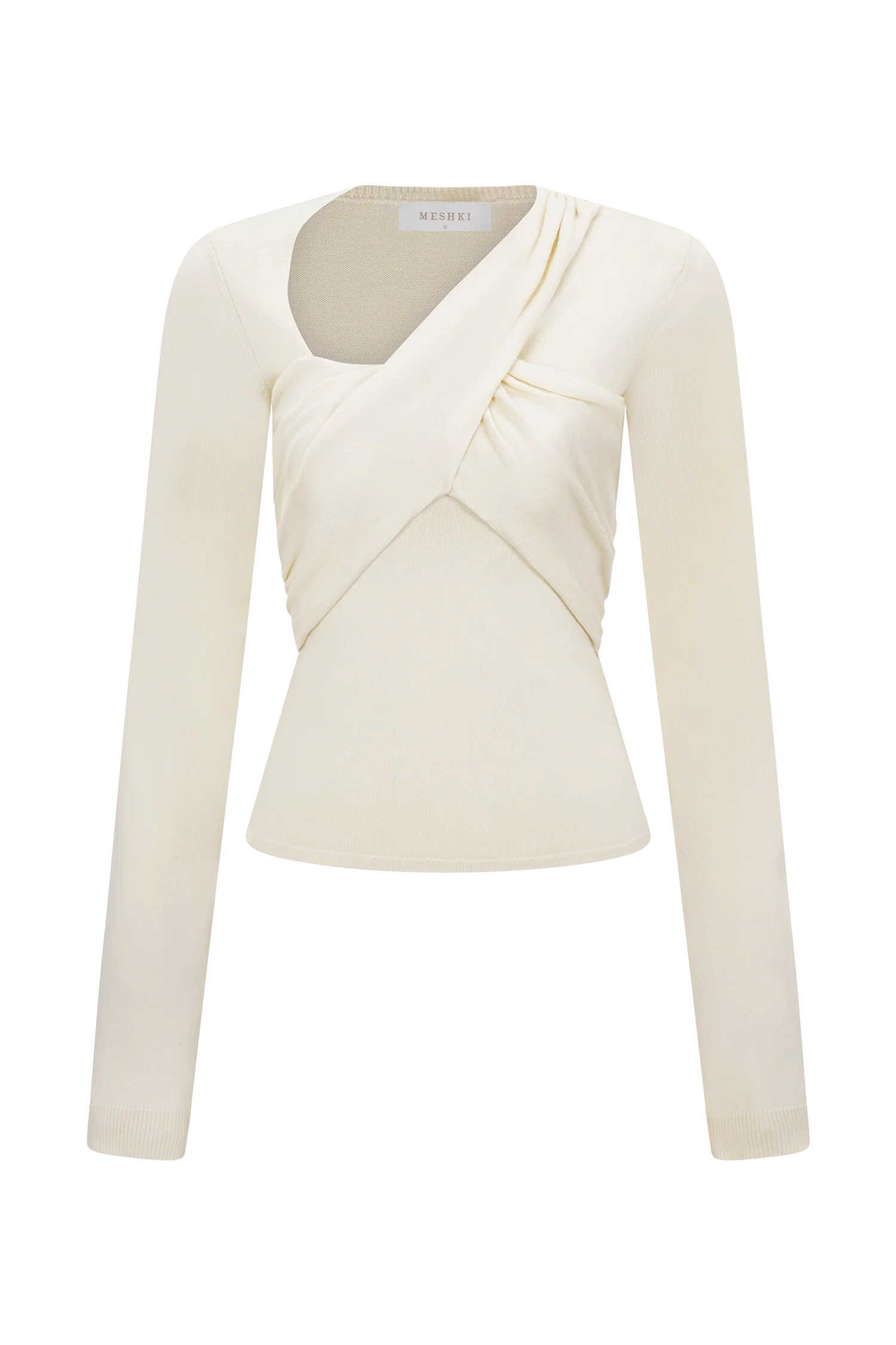 Kaylen Knit Long Sleeve Top - Ivory