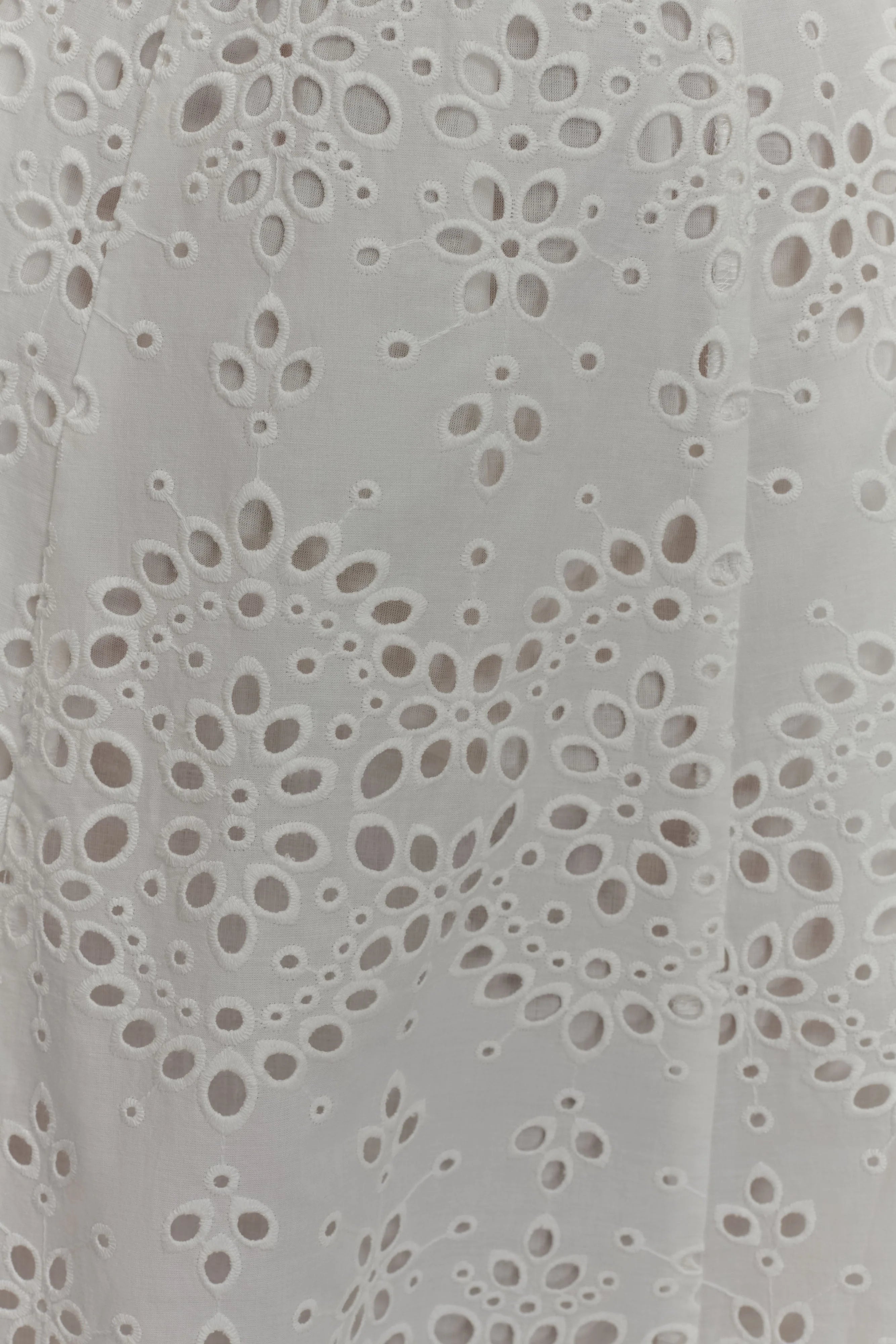 Arla Broderie Midi Skirt - White