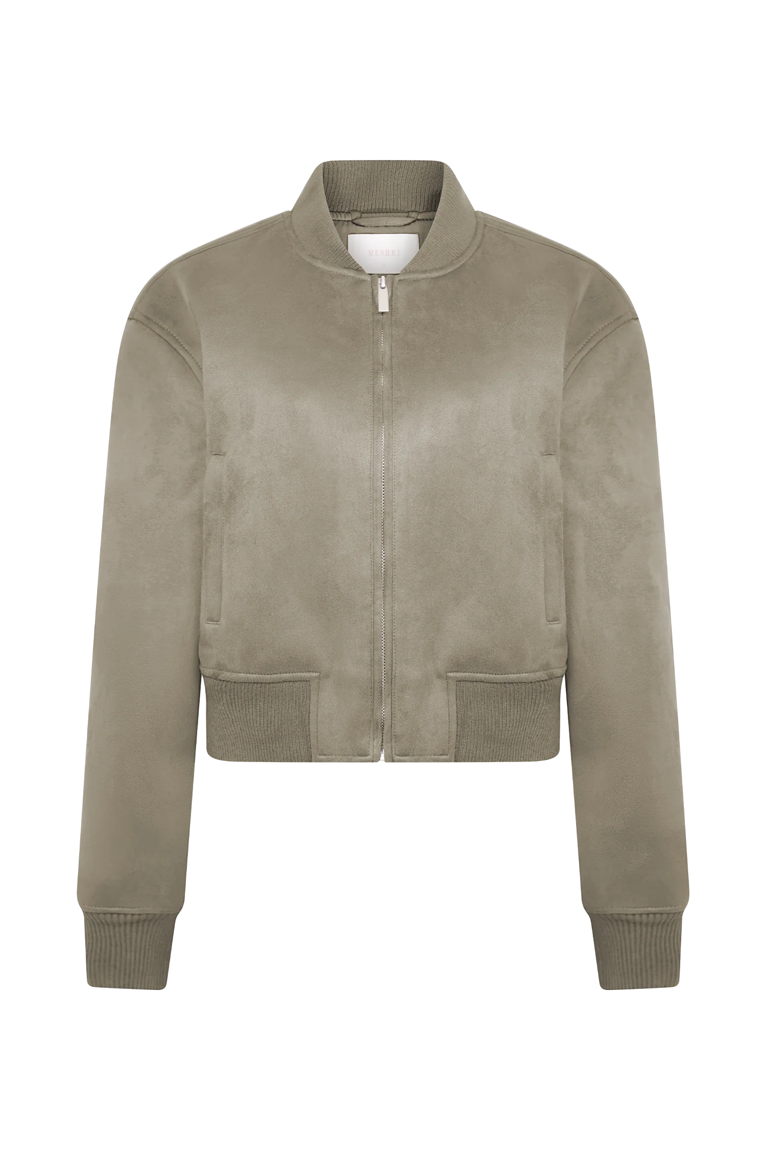 Rudy Suede Bomber Jacket - Sand