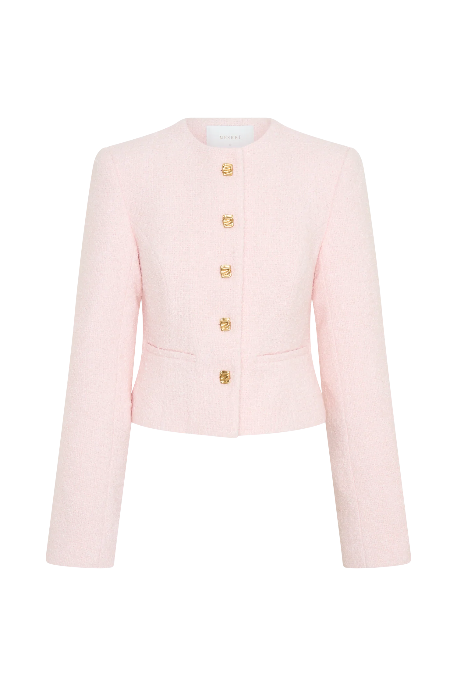 Cleo Boucle Jacket - Powder Pink