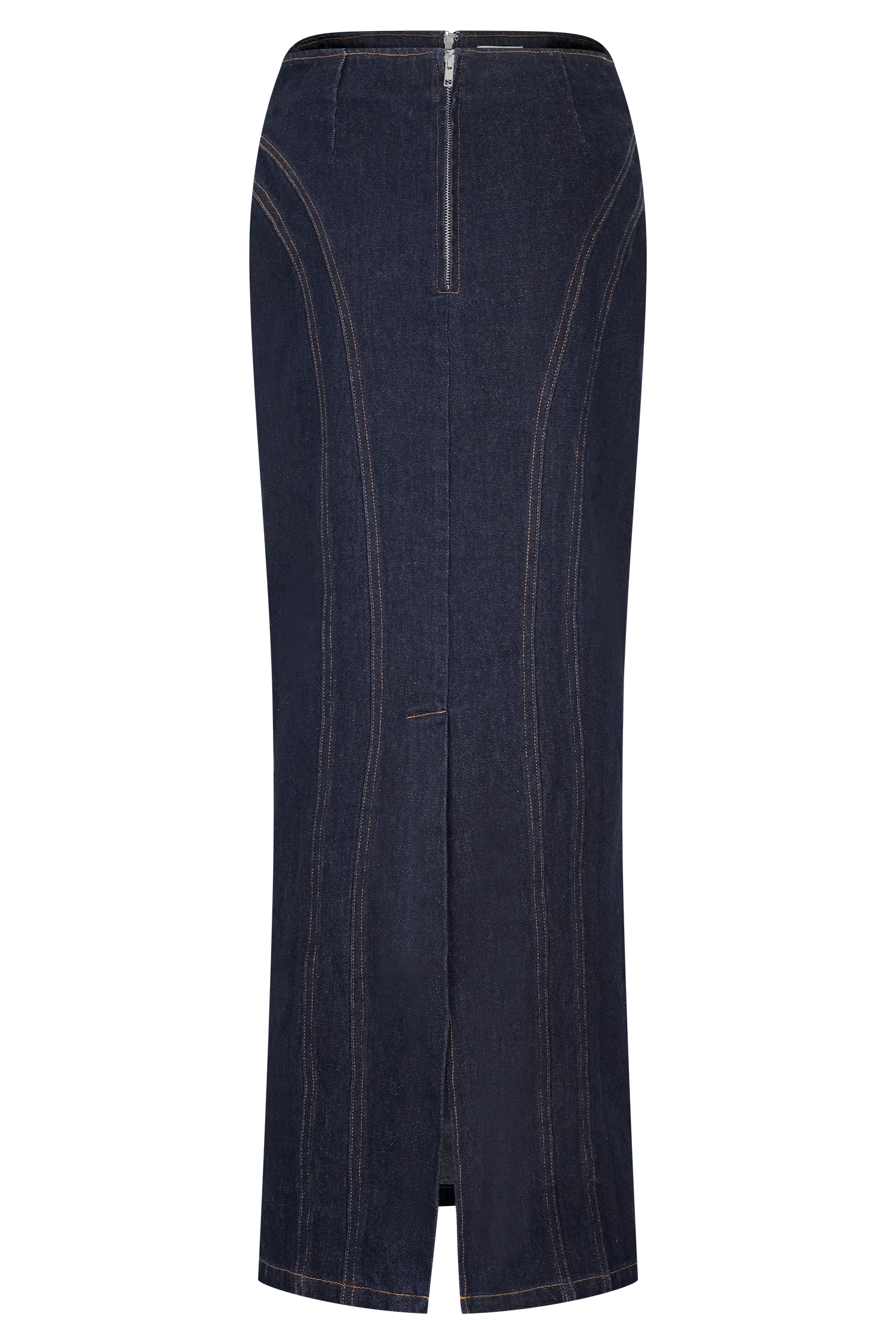 Alma Denim Maxi Skirt - Indigo Blue