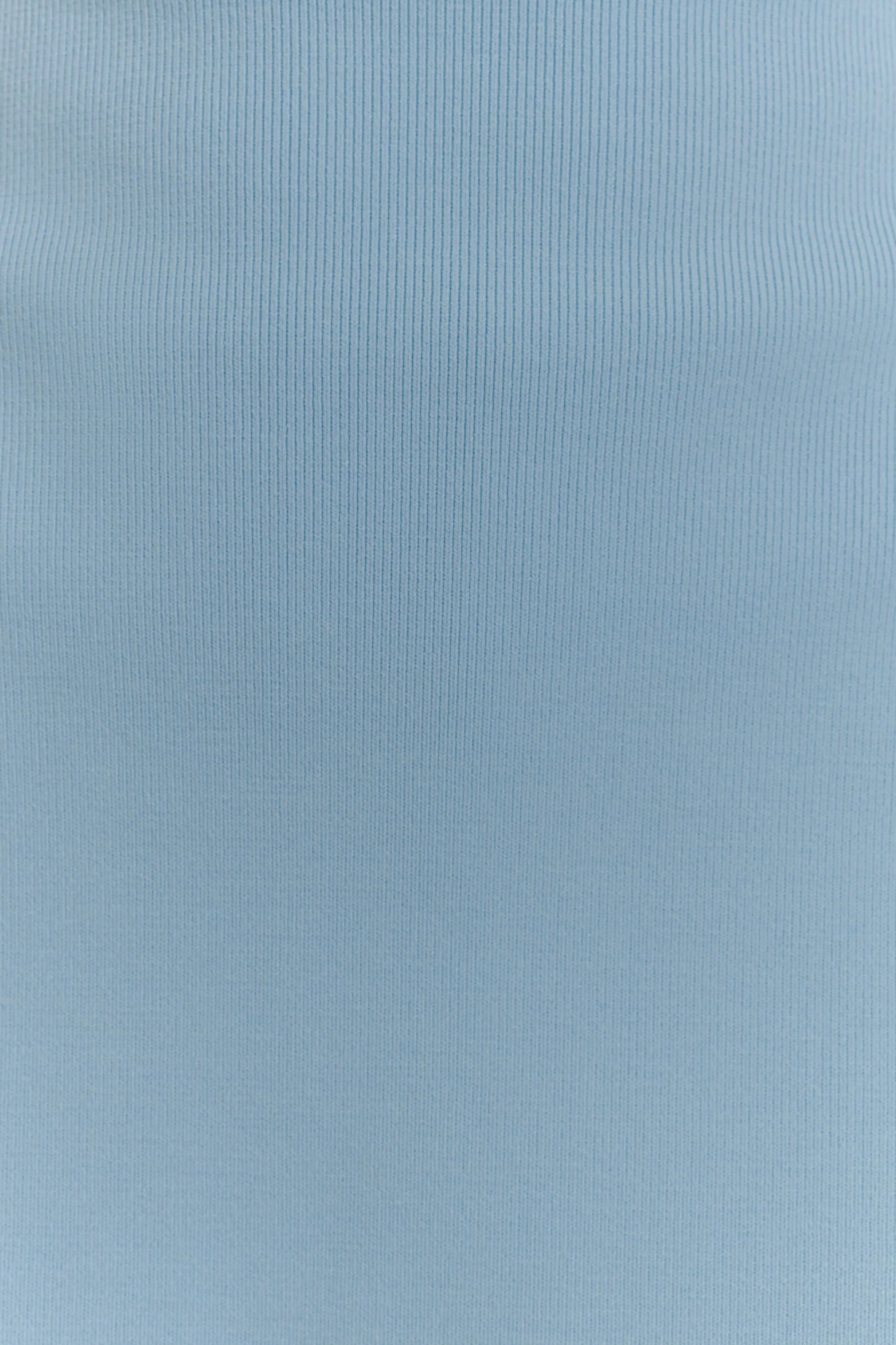 Anette Bandage Knit Strapless Top - Sky Blue