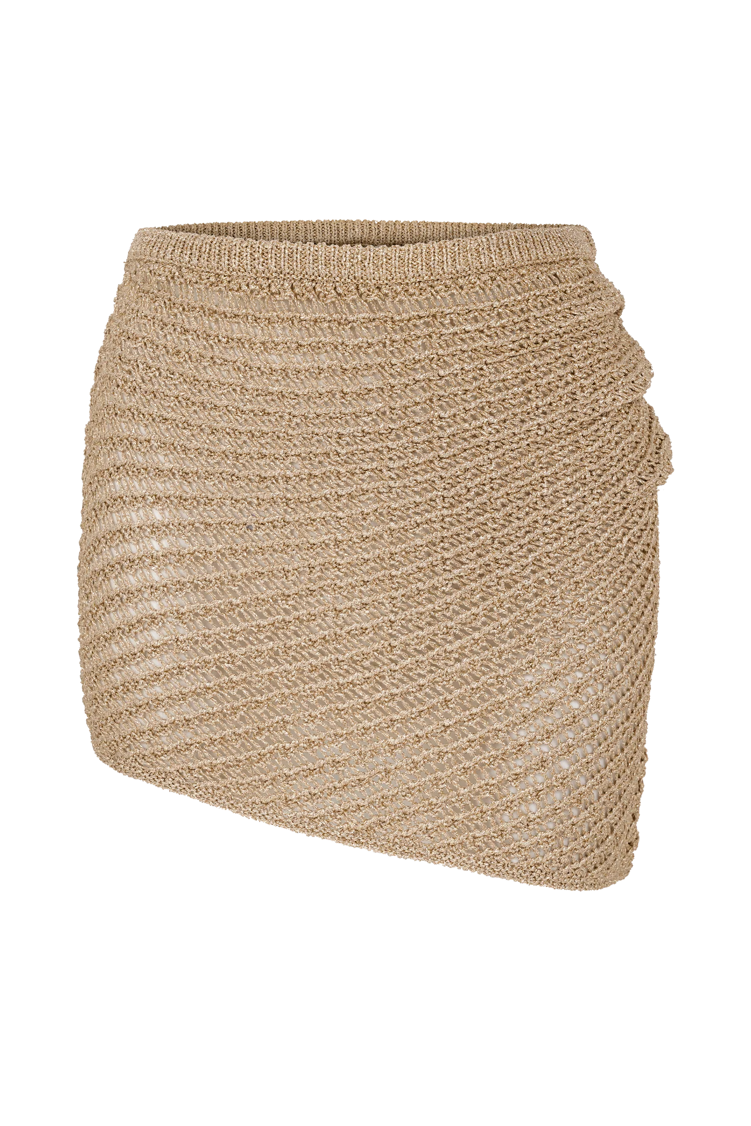 Waverley Metallic Knit Mini Skirt - Gold