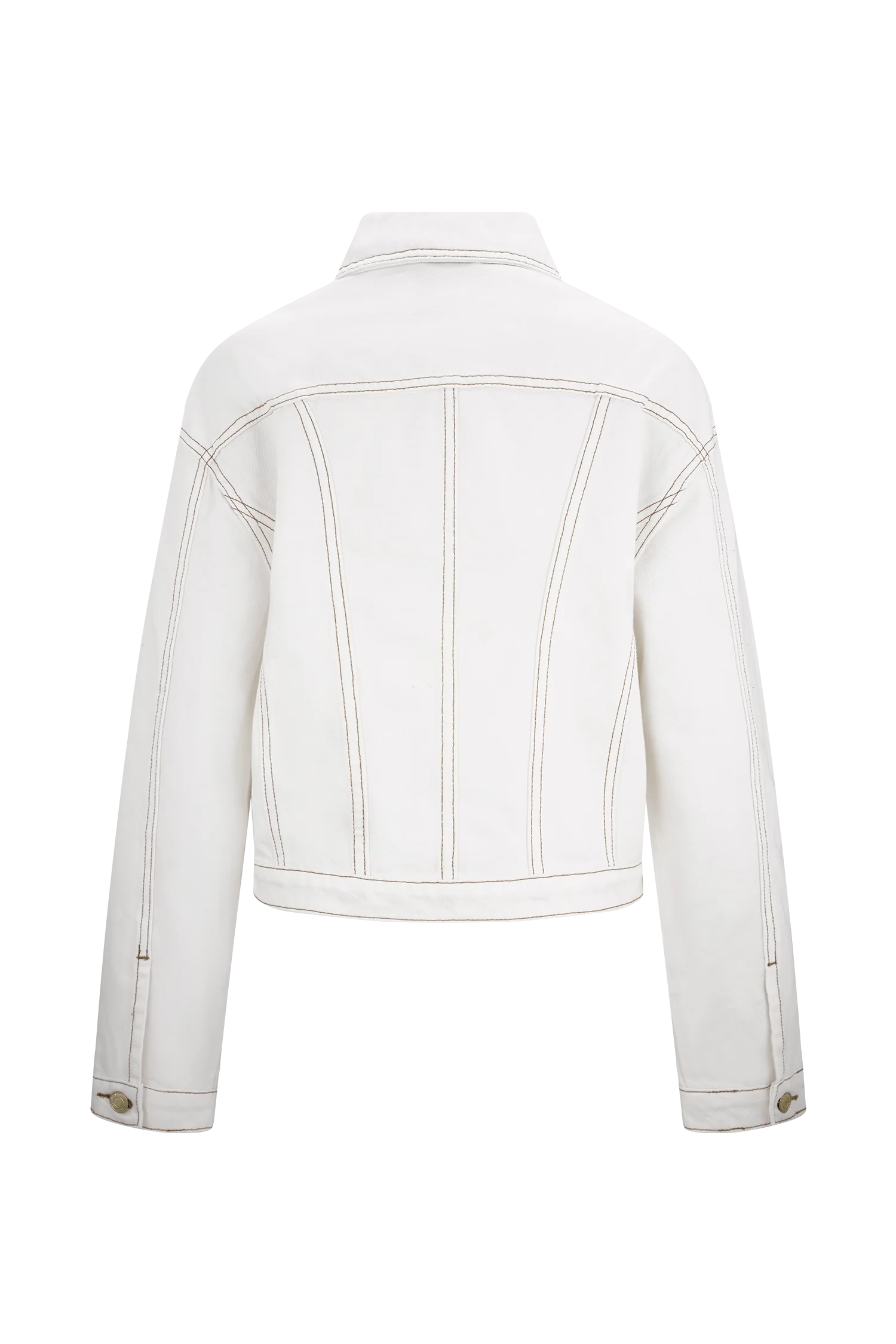 Kirra Cinched Denim Jacket - White