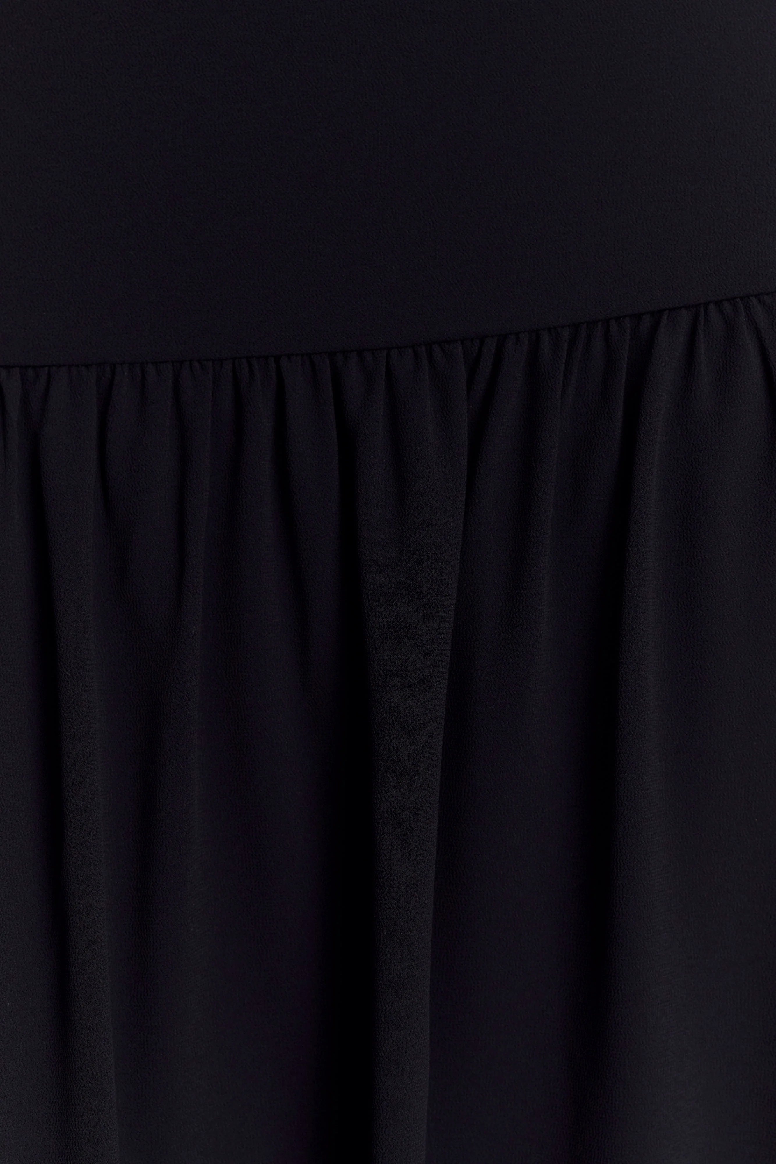 Georgina Chiffon Midi Dress - Black