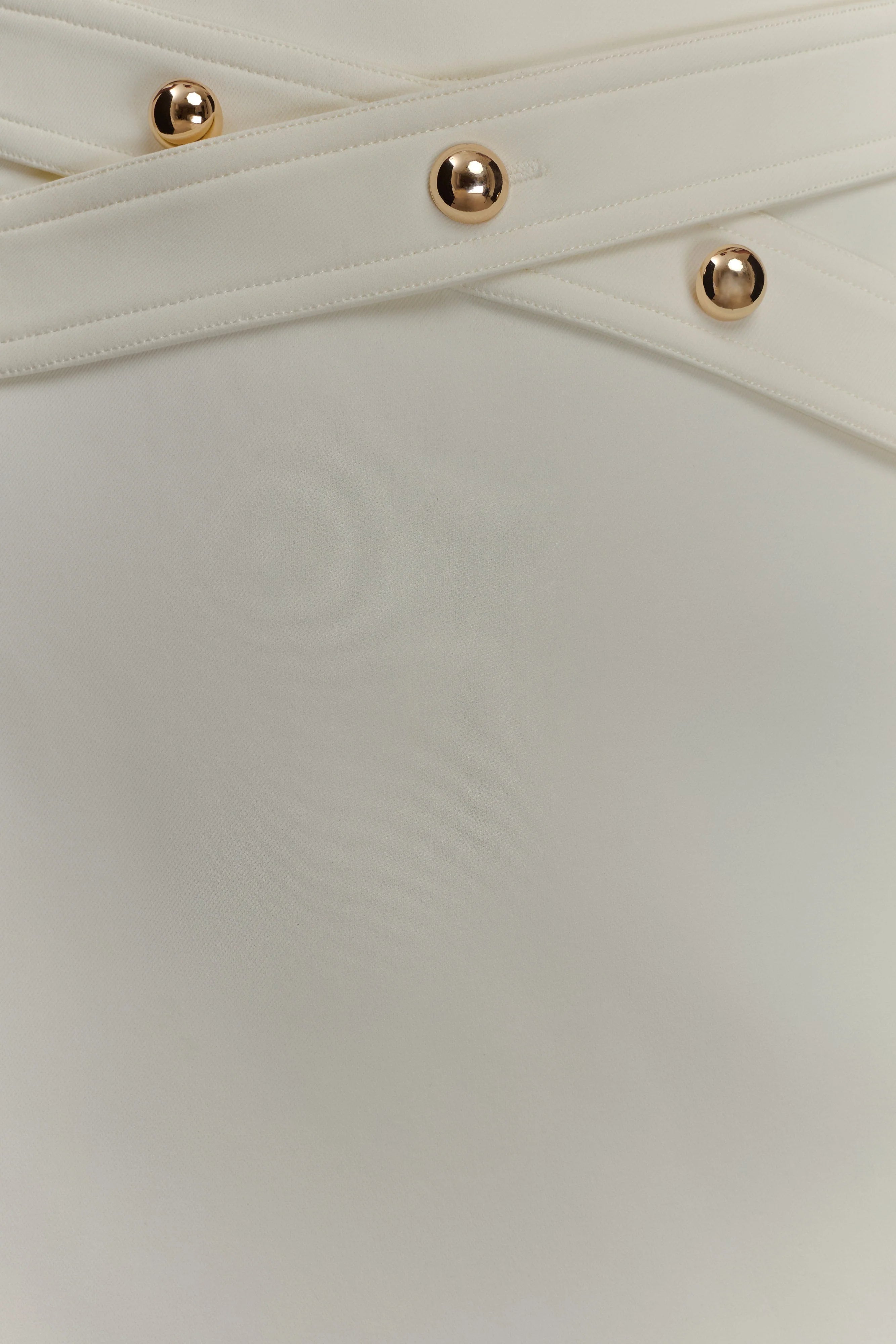 Angelie Suiting Maxi Skirt - Ivory