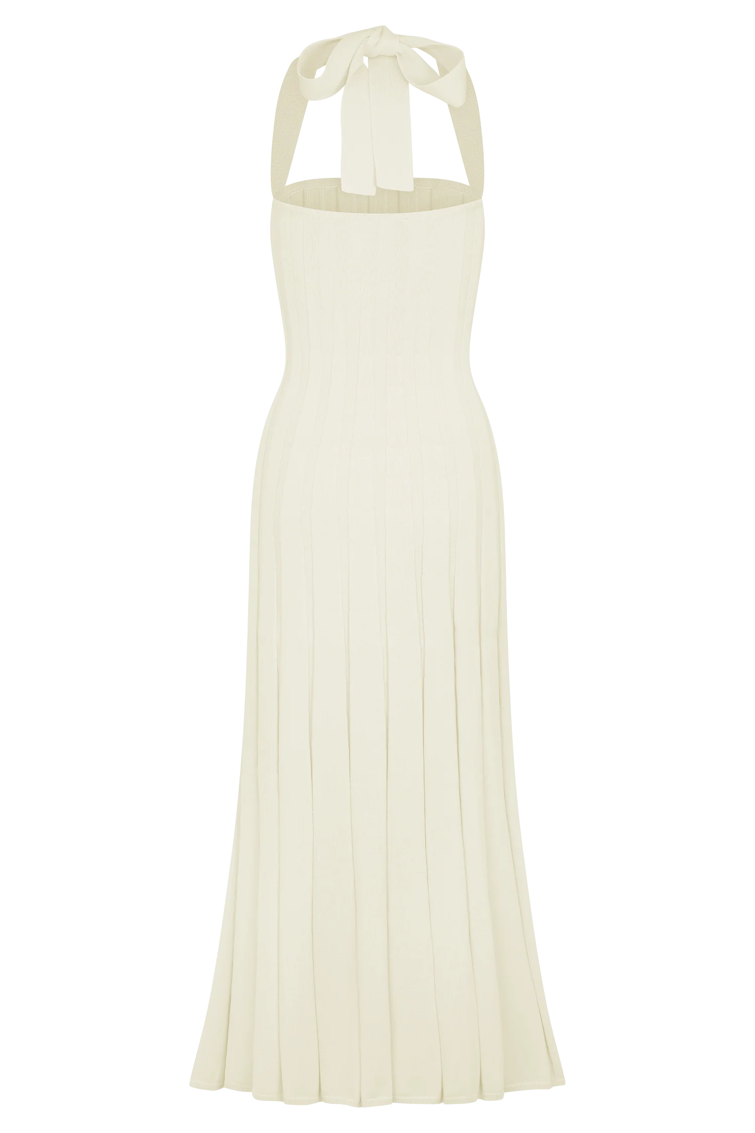 Jacqui Halter Knit Midi Dress - Ivory