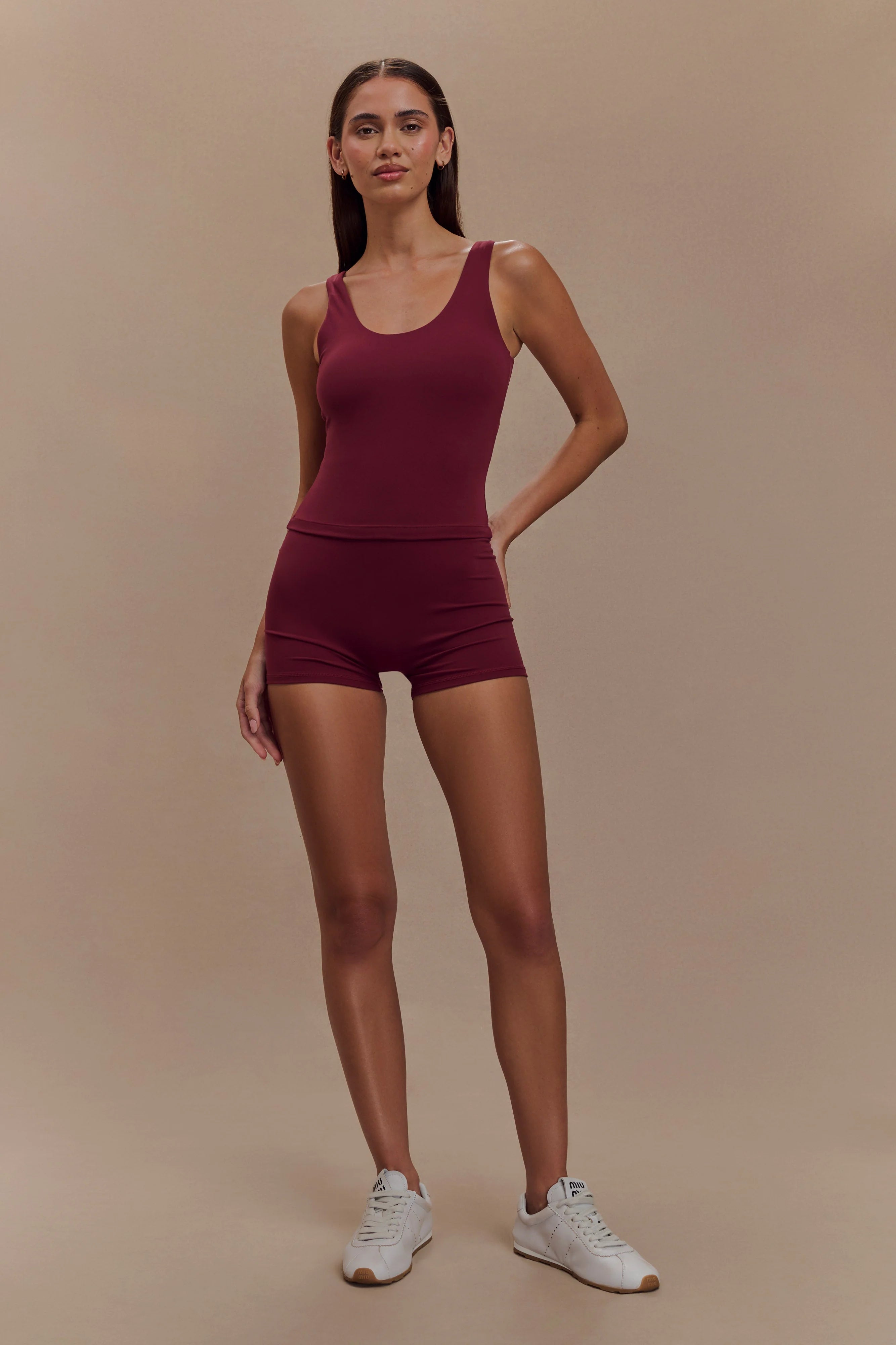 Alexandra Yoga Top - Burgundy