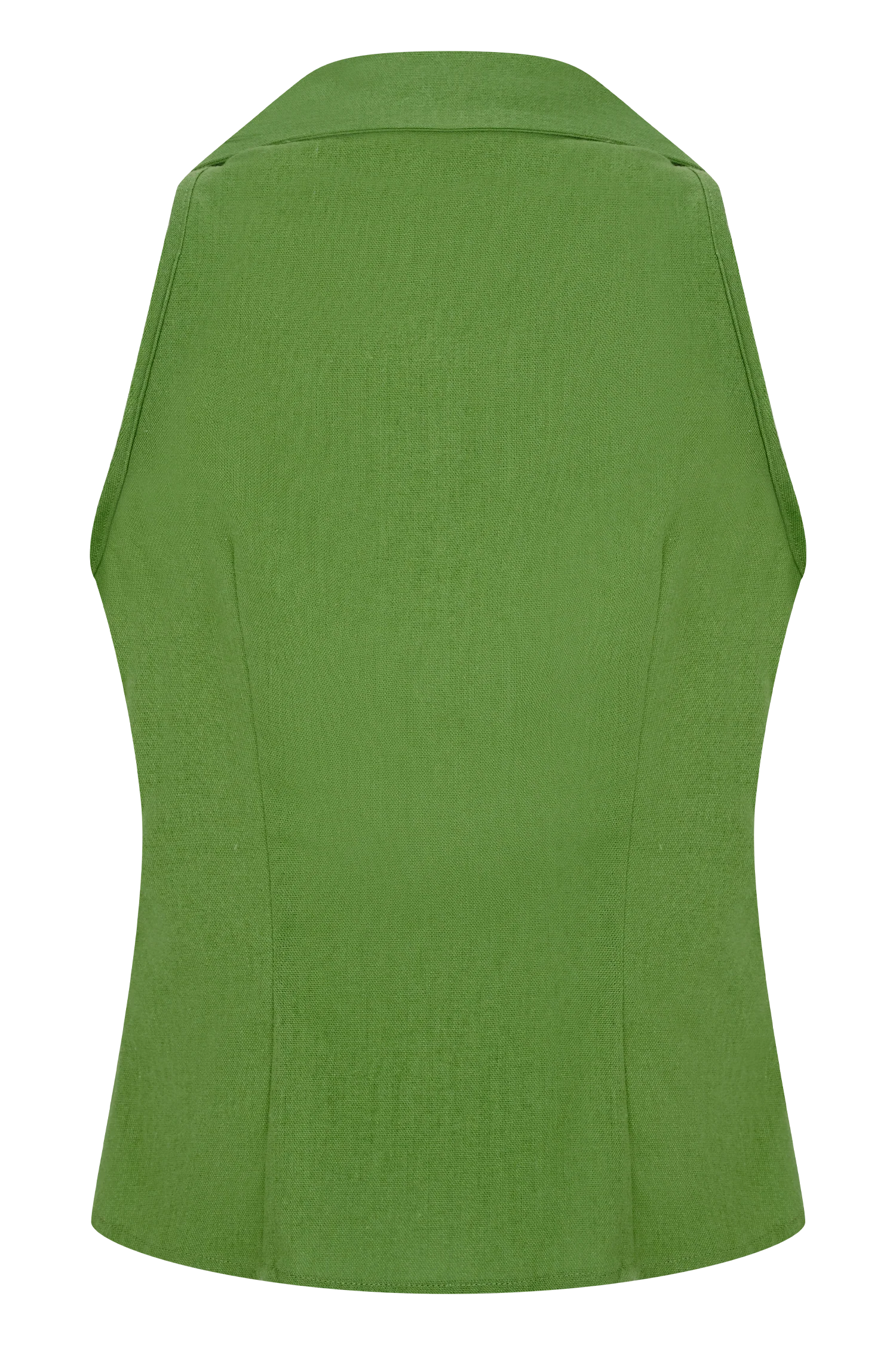 Scout Sleeveless Linen Shirt - Green