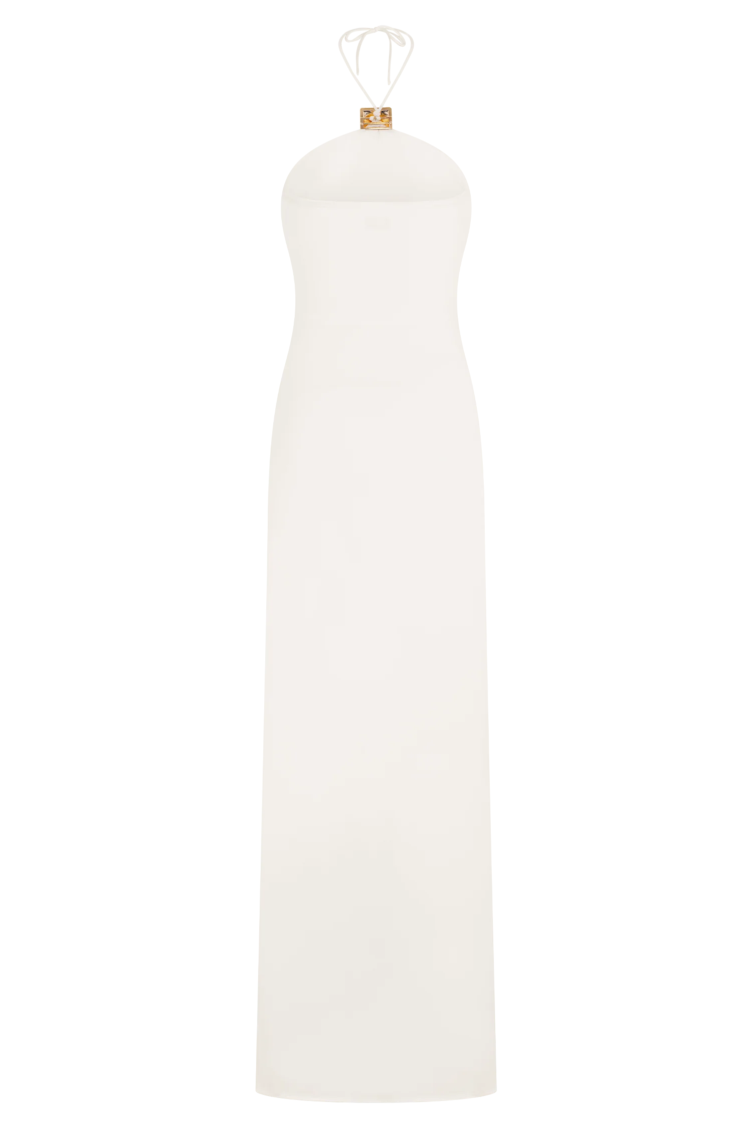 Quincy Halter Maxi Dress With Hardware - Ivory