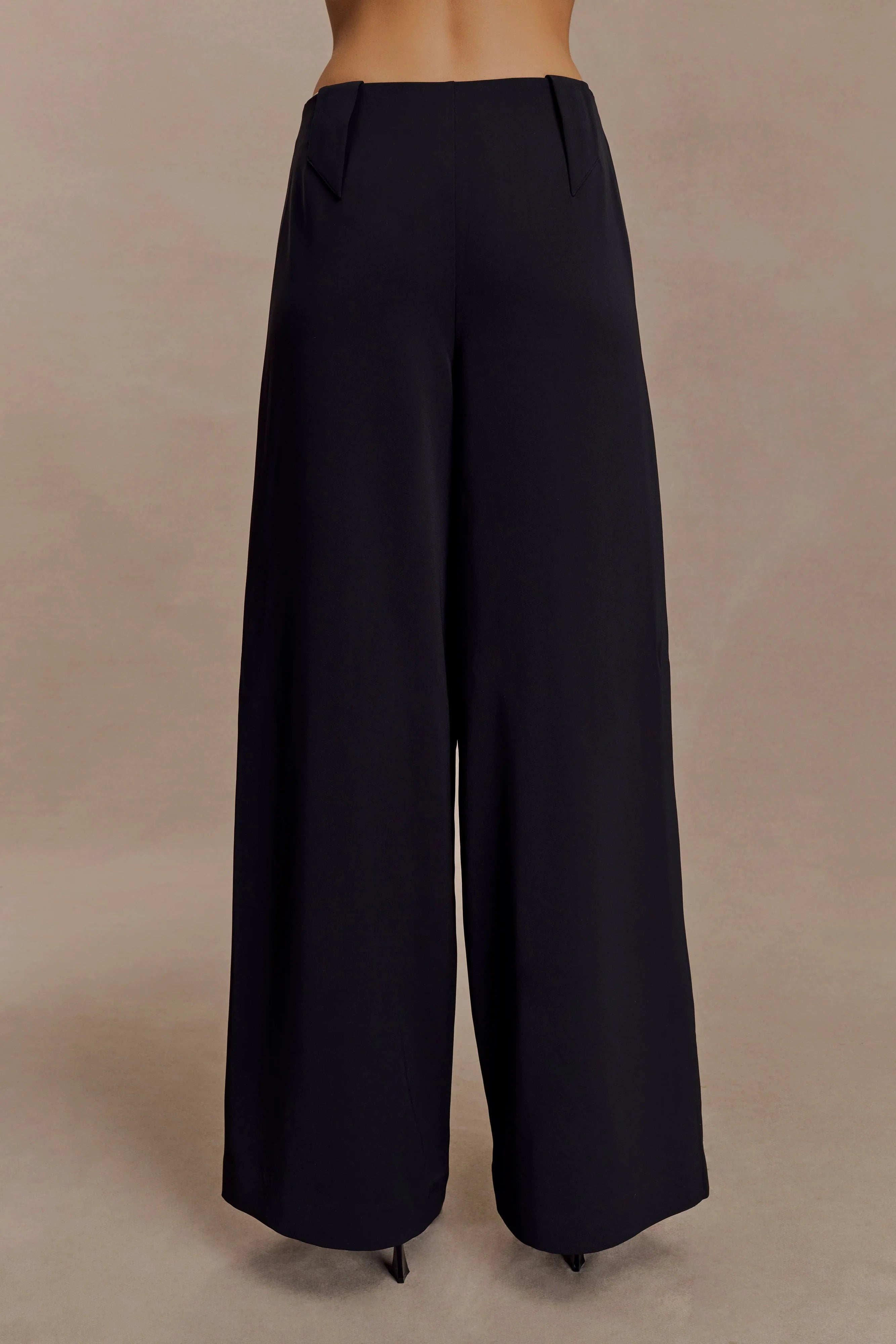 Arlo Wide Leg Suiting Trouser - Black
