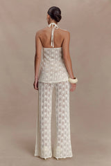Glinda Crochet Pants - Ivory