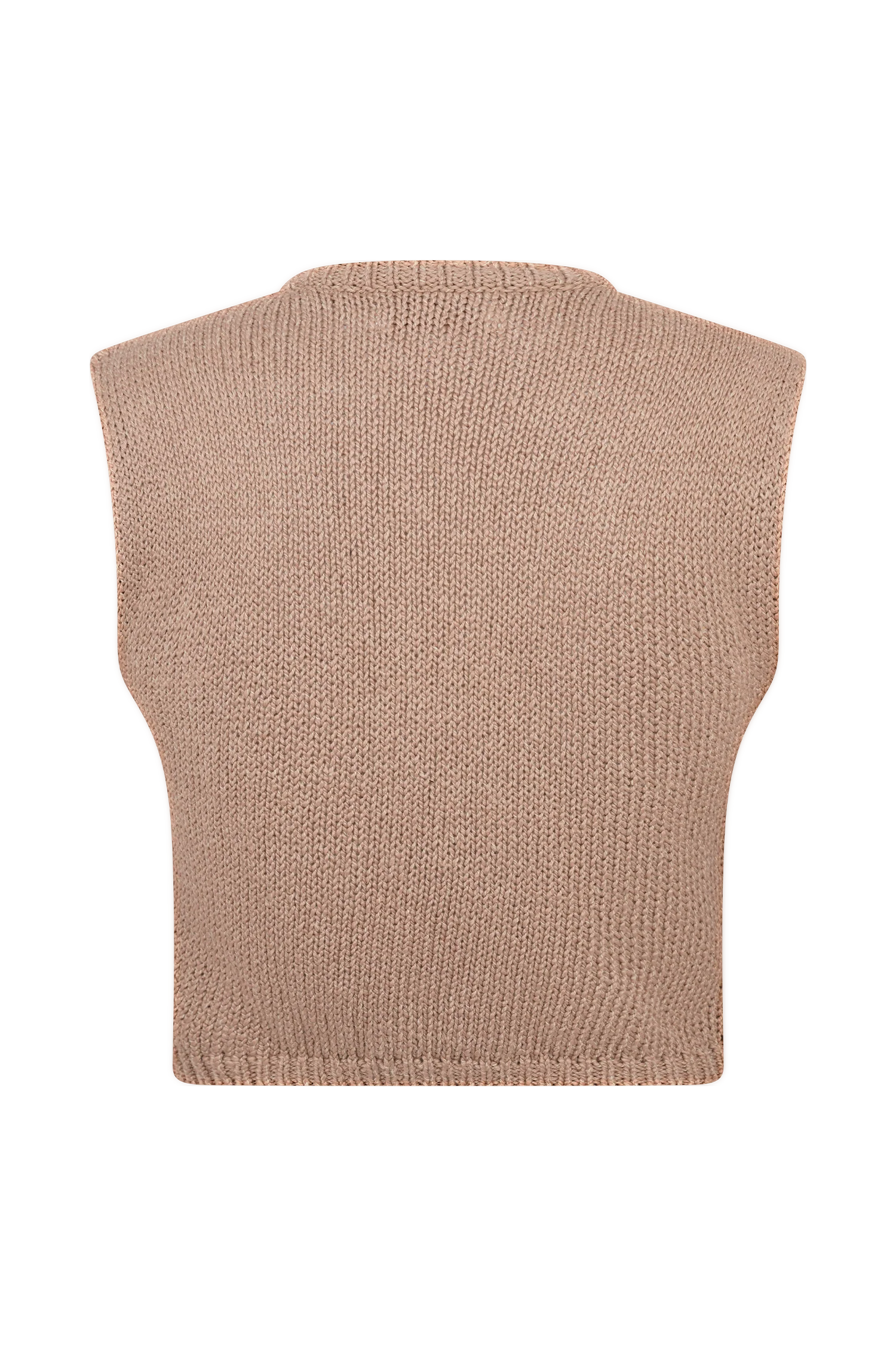 Sloane Overlay Knit Top - Latte