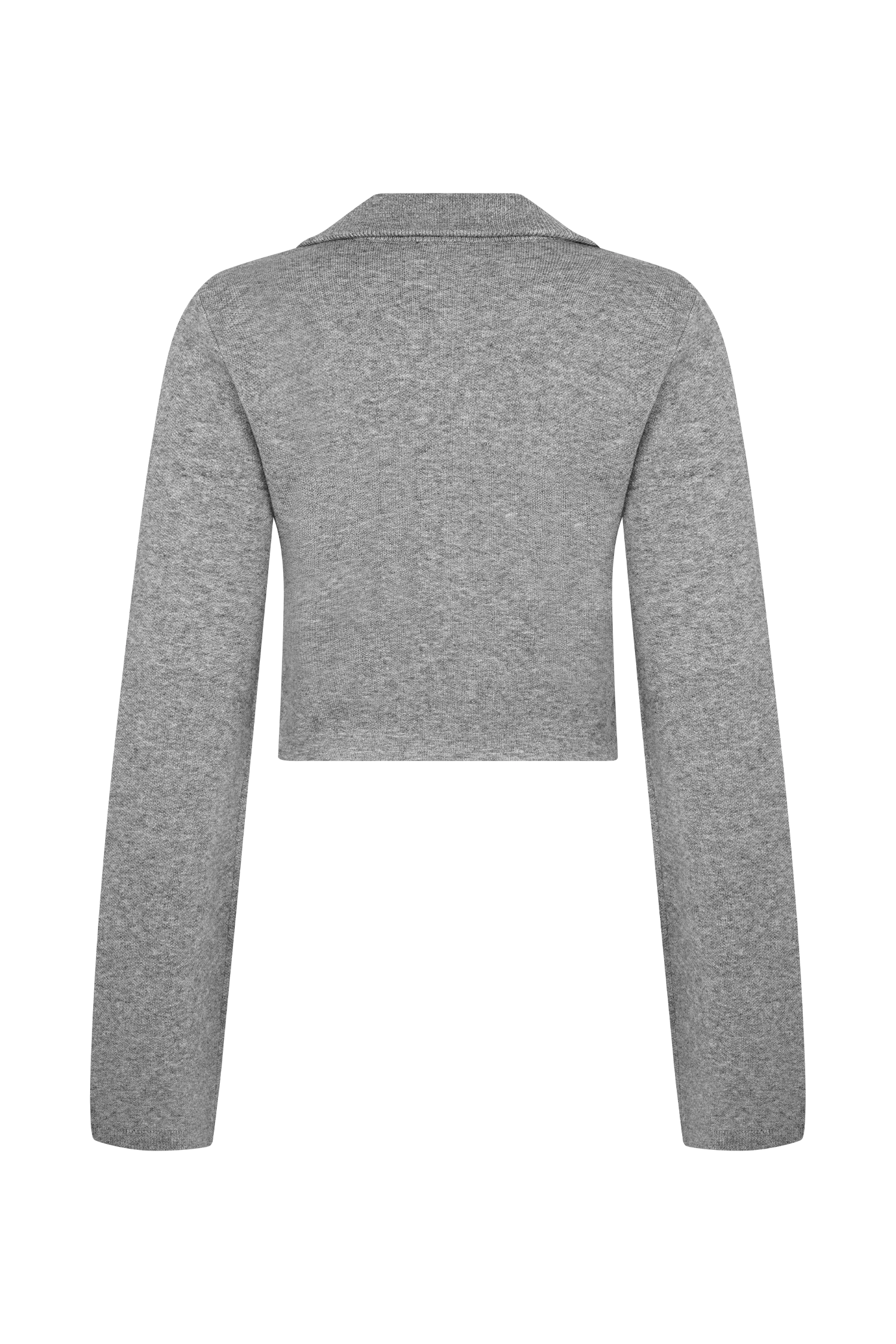Annabelle Knit Curved Hem Cardigan - Charcoal