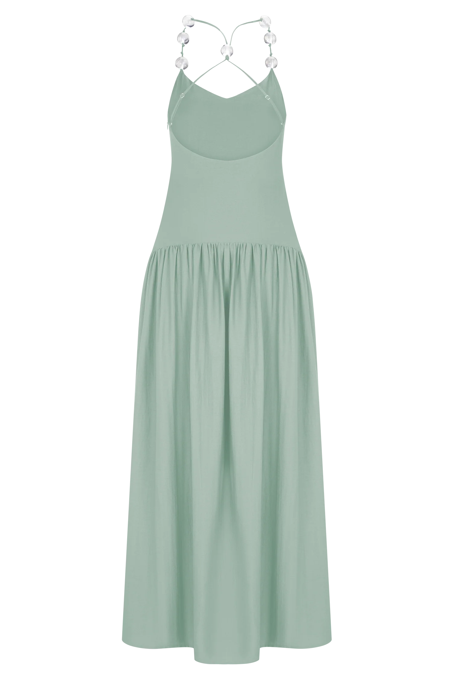 Darling Linen Maxi Dress - Sage