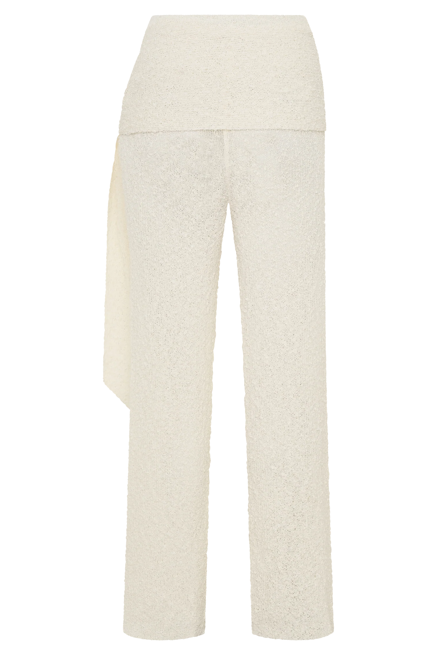 Mattais Boucle Knit Pants - Ivory