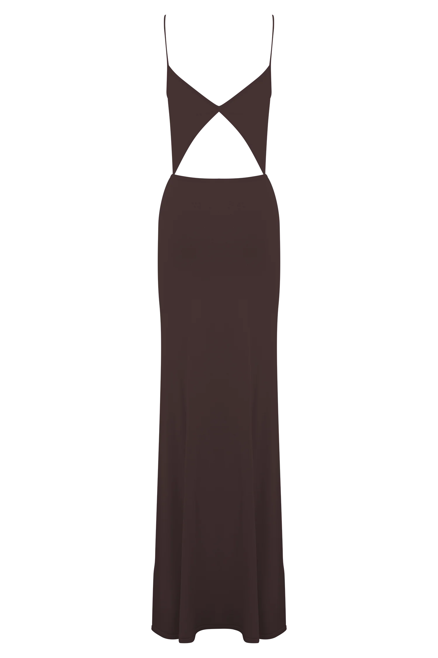 Reama Wrap Over Knit Maxi Dress - Chocolate