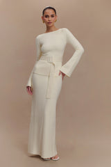 Kyle Knit Maxi Skirt - Ivory