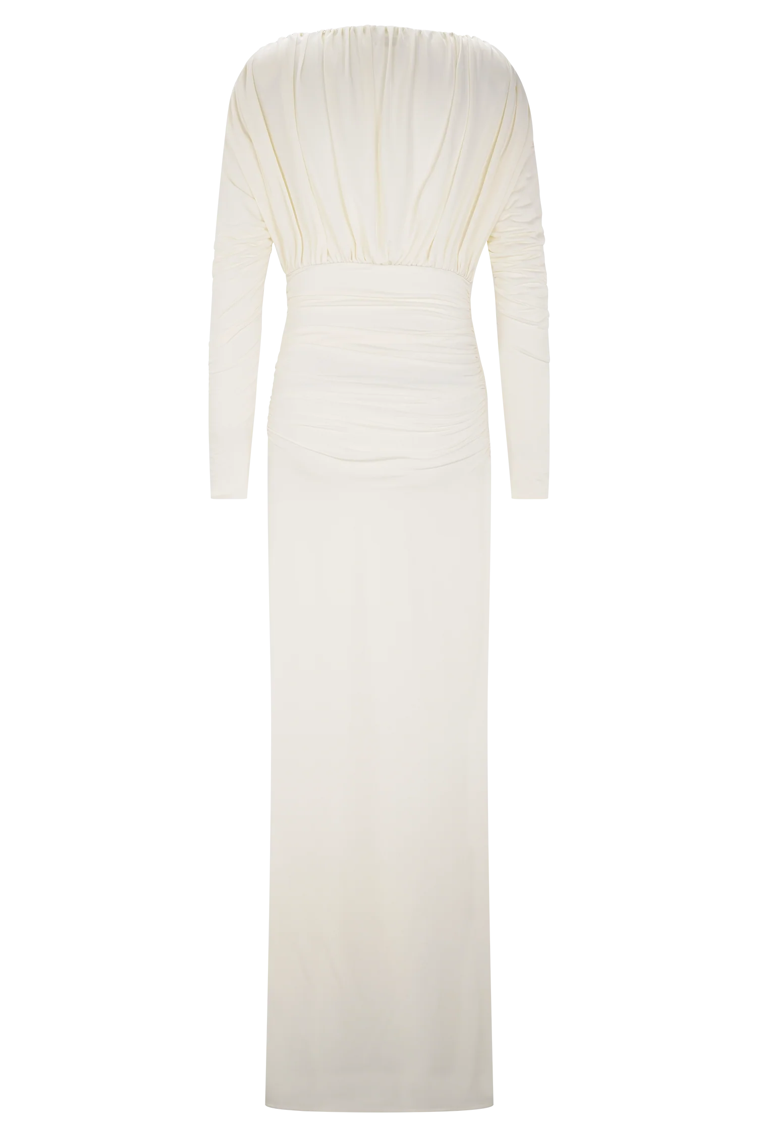 Hayden Long Sleeve Plunge Maxi Dress - Ivory