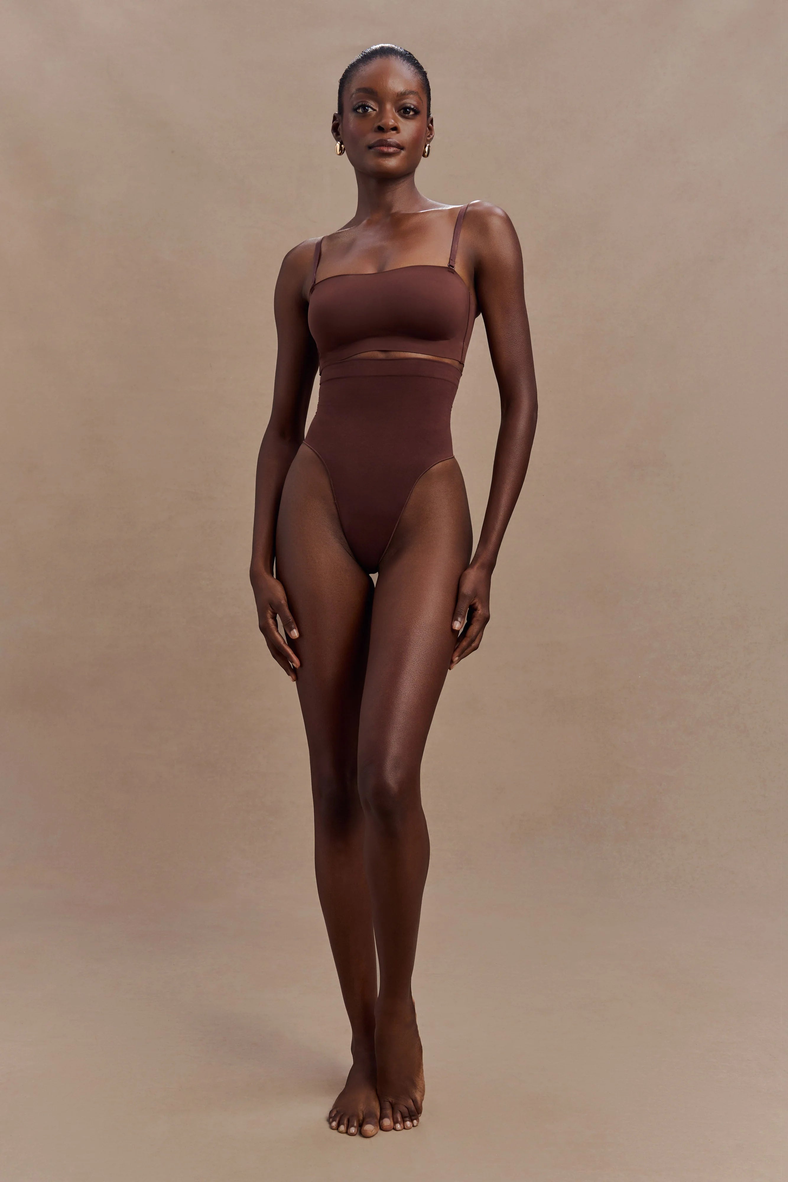 Joanna Strapless Shapewear Bra - Espresso
