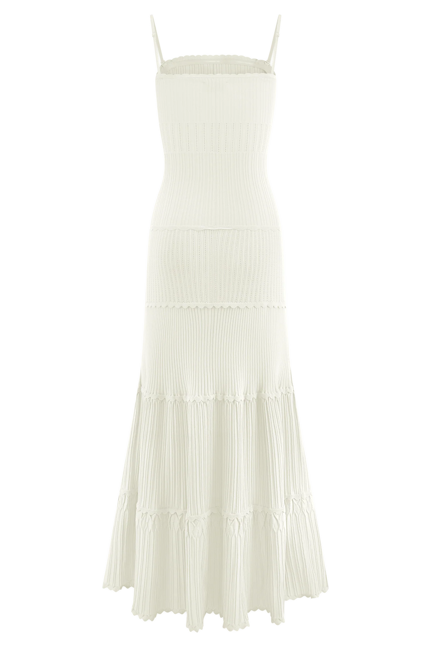Finley Pointelle Knit Maxi Dress - Ivory