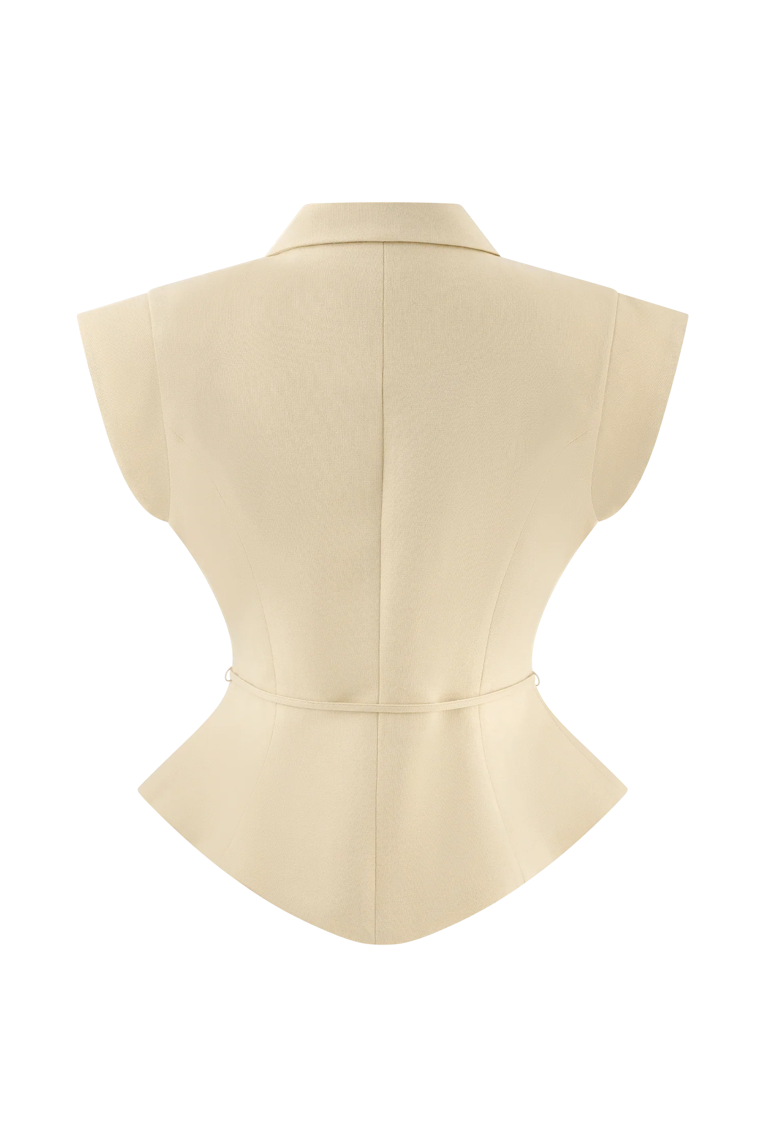 Andina Shortsleeve Linen Top - Natural Beige