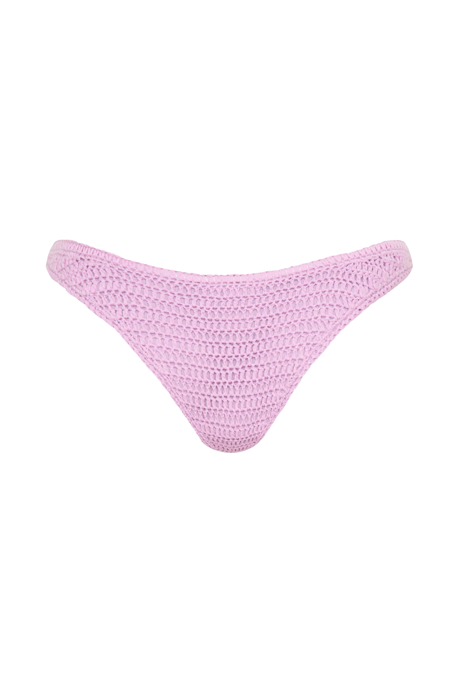 Skye Floral Crochet Tie Up Bikini Bottom - Lilac