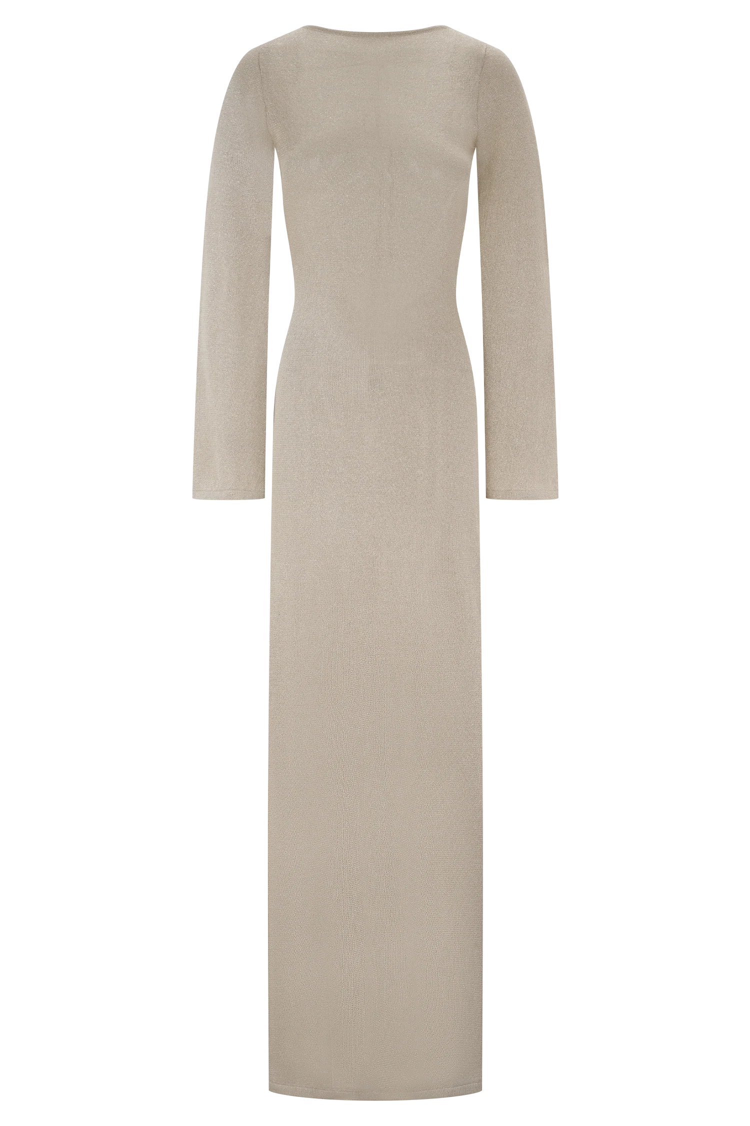 Atticus Knit Maxi Dress With Sequin - Gold